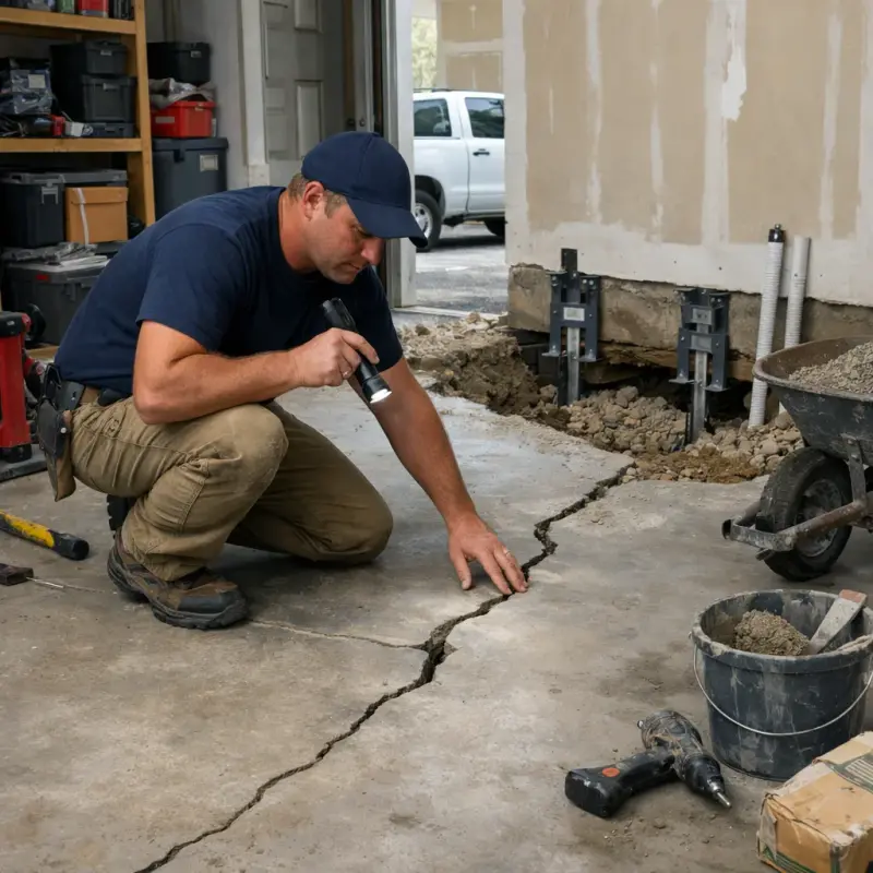 Foundation Settling Repair Allen